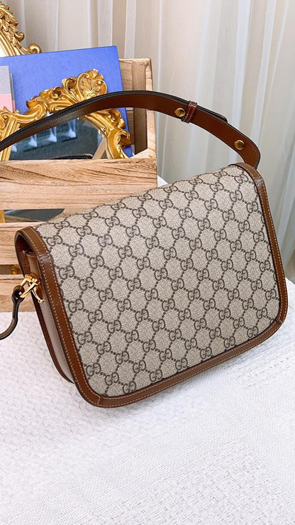 Gucci Brown Medium Horsebit 1955 (GHW)