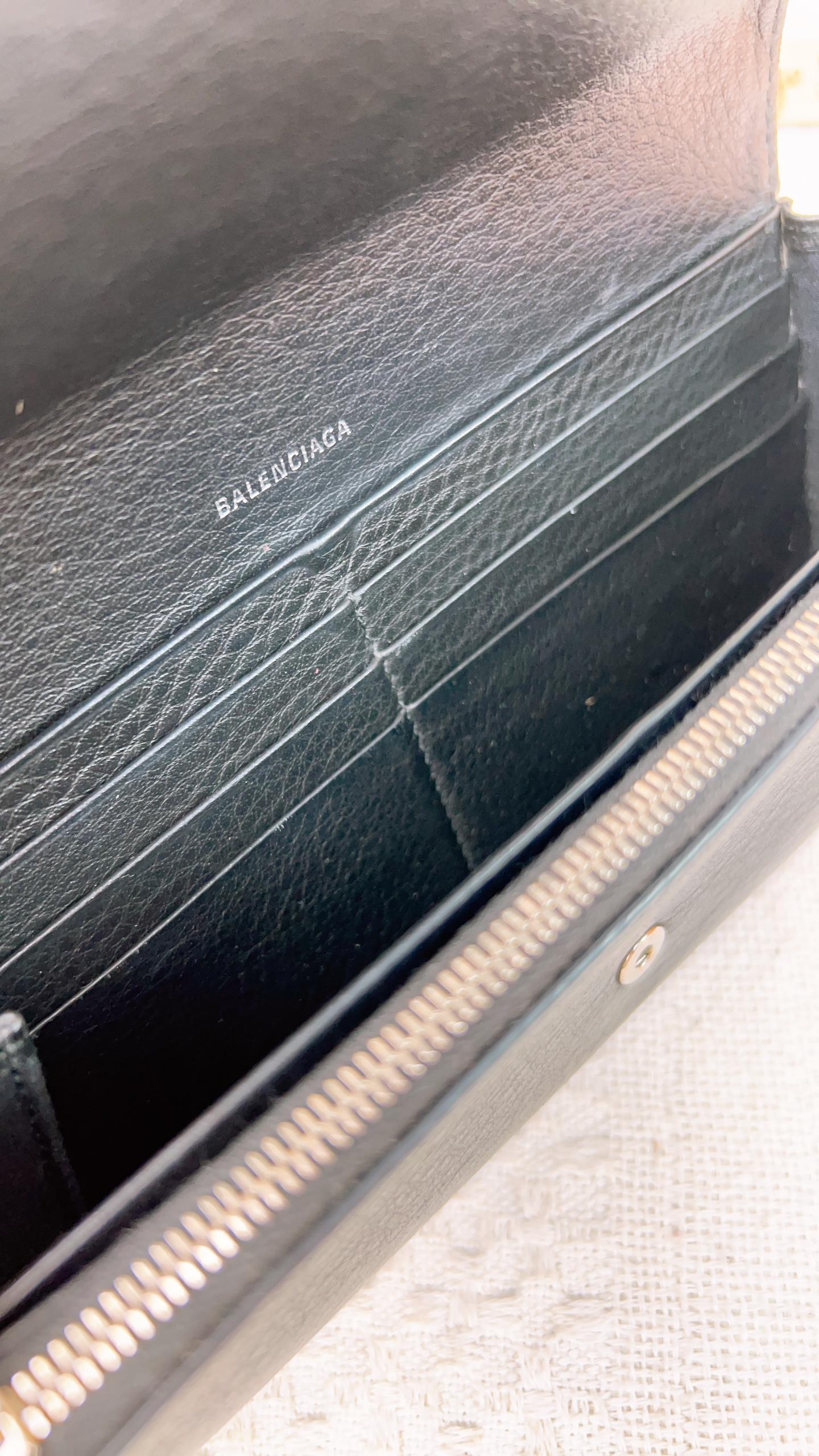Balenciaga Black Long Wallet