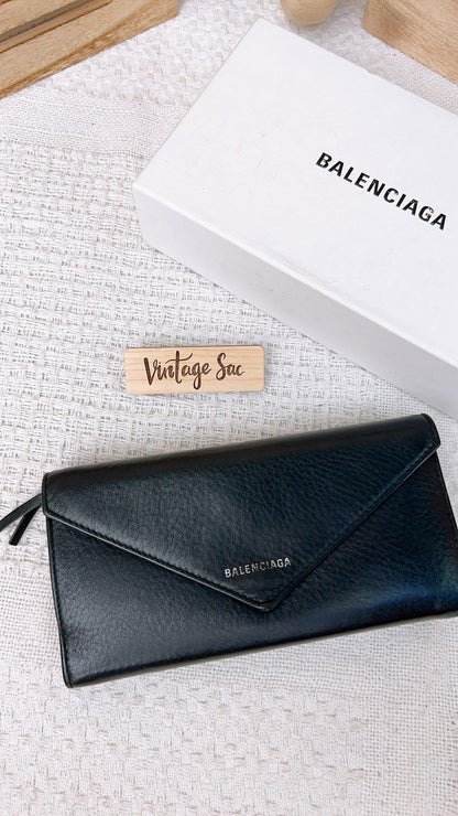 Balenciaga Black Long Wallet