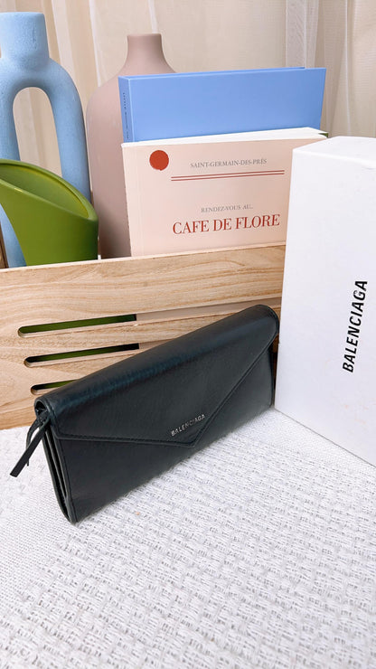 Balenciaga Black Long Wallet