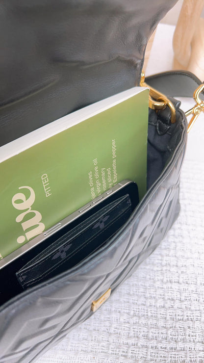 Fendi Black Medium Baguette