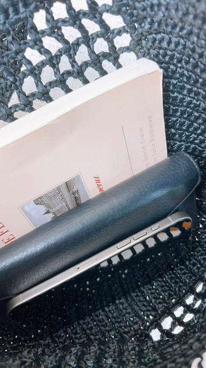 Prada Black Raffia Triangle Logo Tote