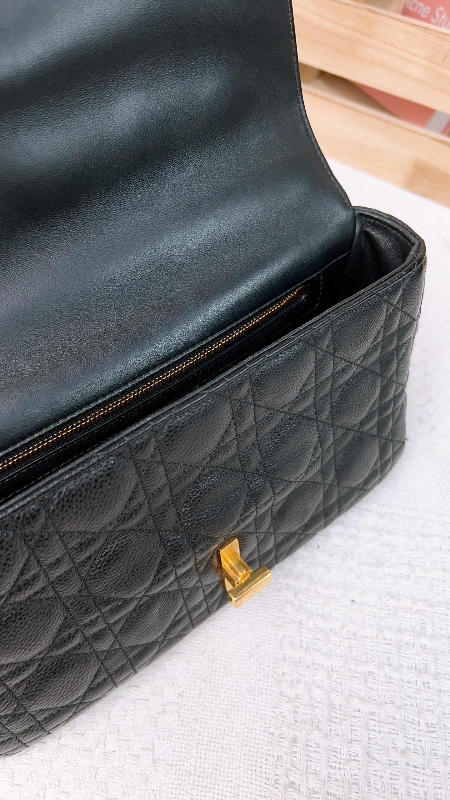 Dior Black Medium Caro (GHW)