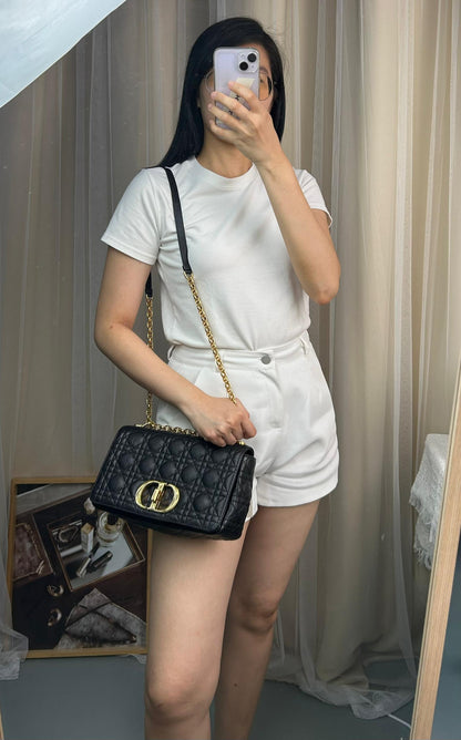 Dior Black Medium Caro (GHW)