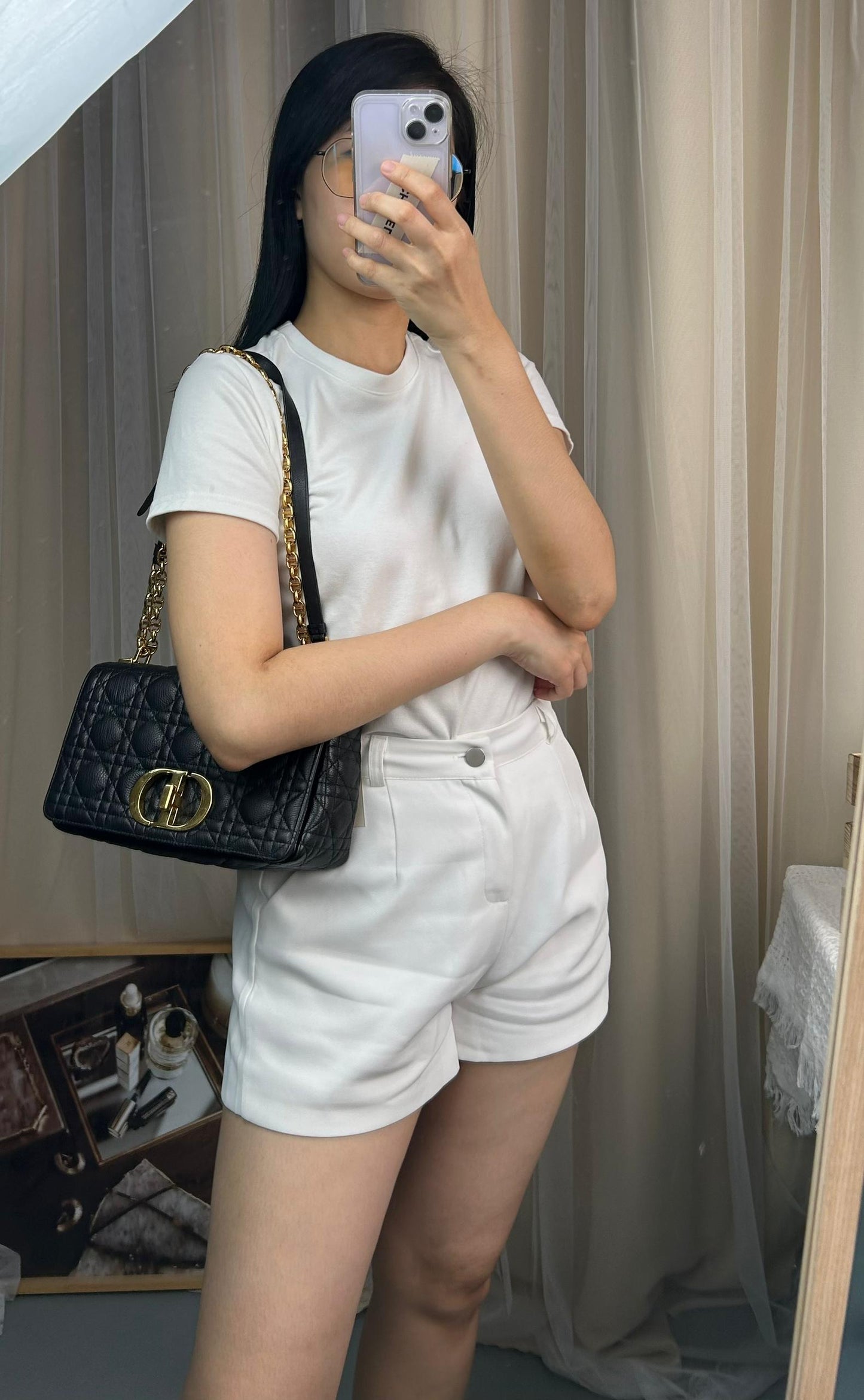 Dior Black Medium Caro (GHW)