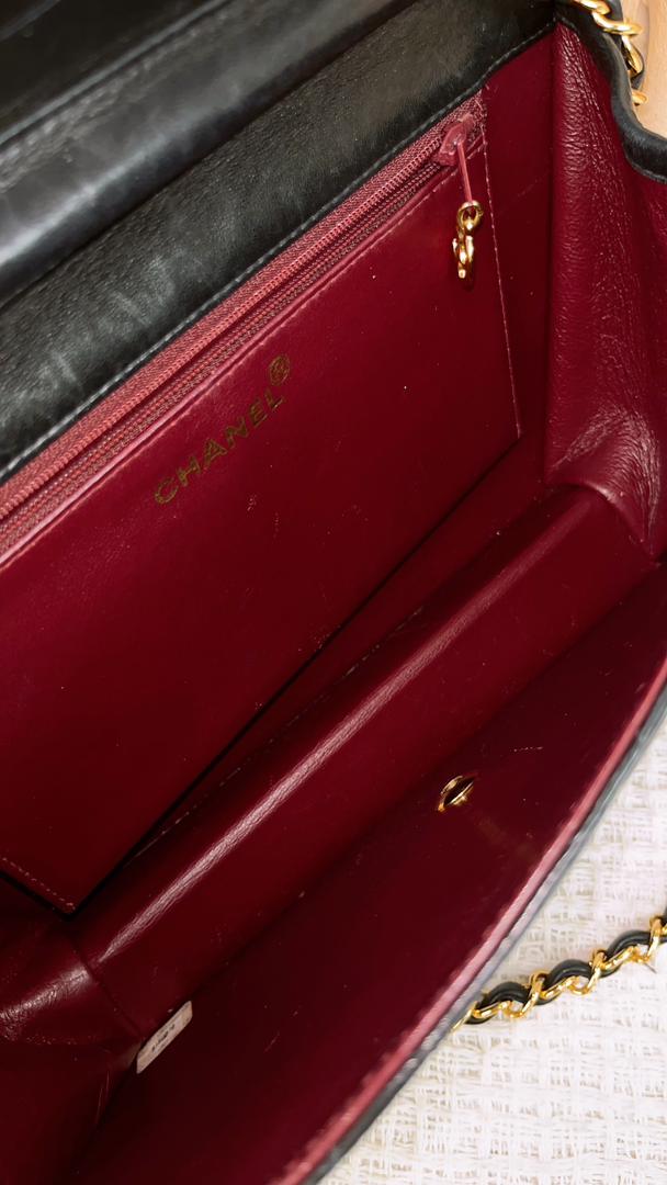 Chanel Black Lambskin Envelope Flap (GHW)