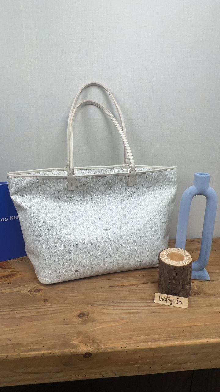 Goyard White Artois MM