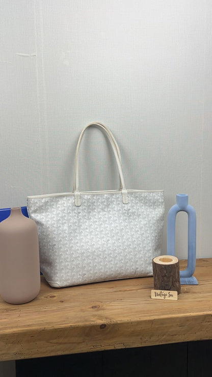 Goyard White Artois MM