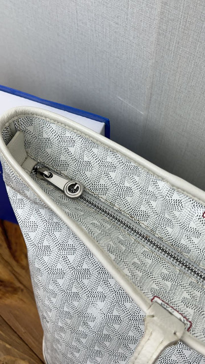 Goyard White Artois MM
