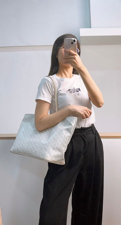 Goyard White Artois MM
