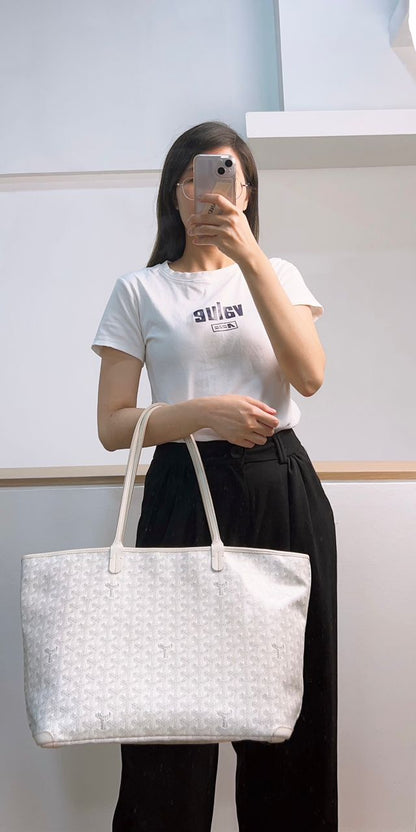Goyard White Artois MM