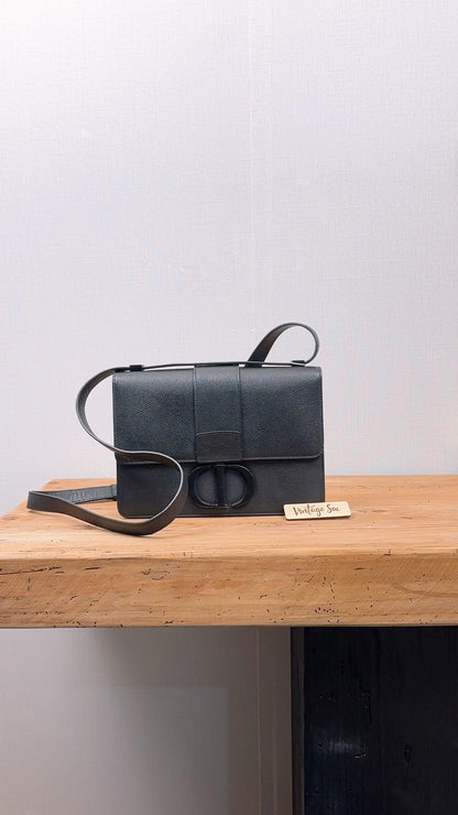 Dior So Black Grained Calfskin Montaigne 30