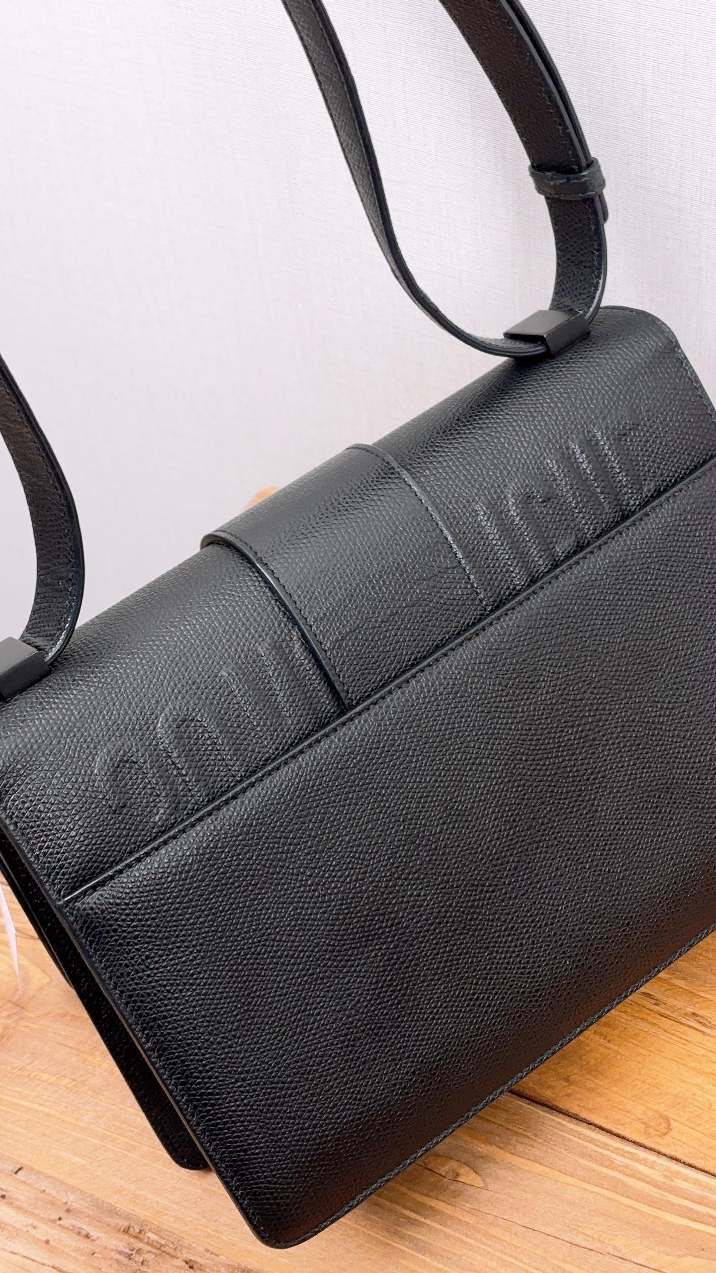Dior So Black Grained Calfskin Montaigne 30