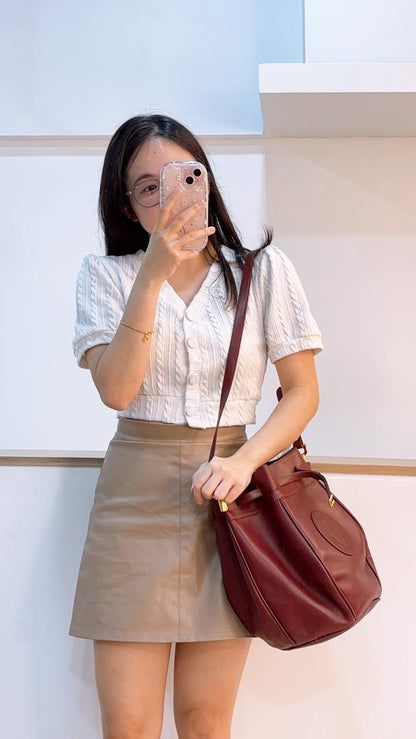 Bordeaux Must de Cartier Bucket Bag