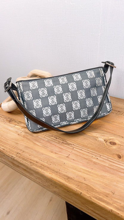 Loewe Anagram Canvas Vintage Shoulder Bag