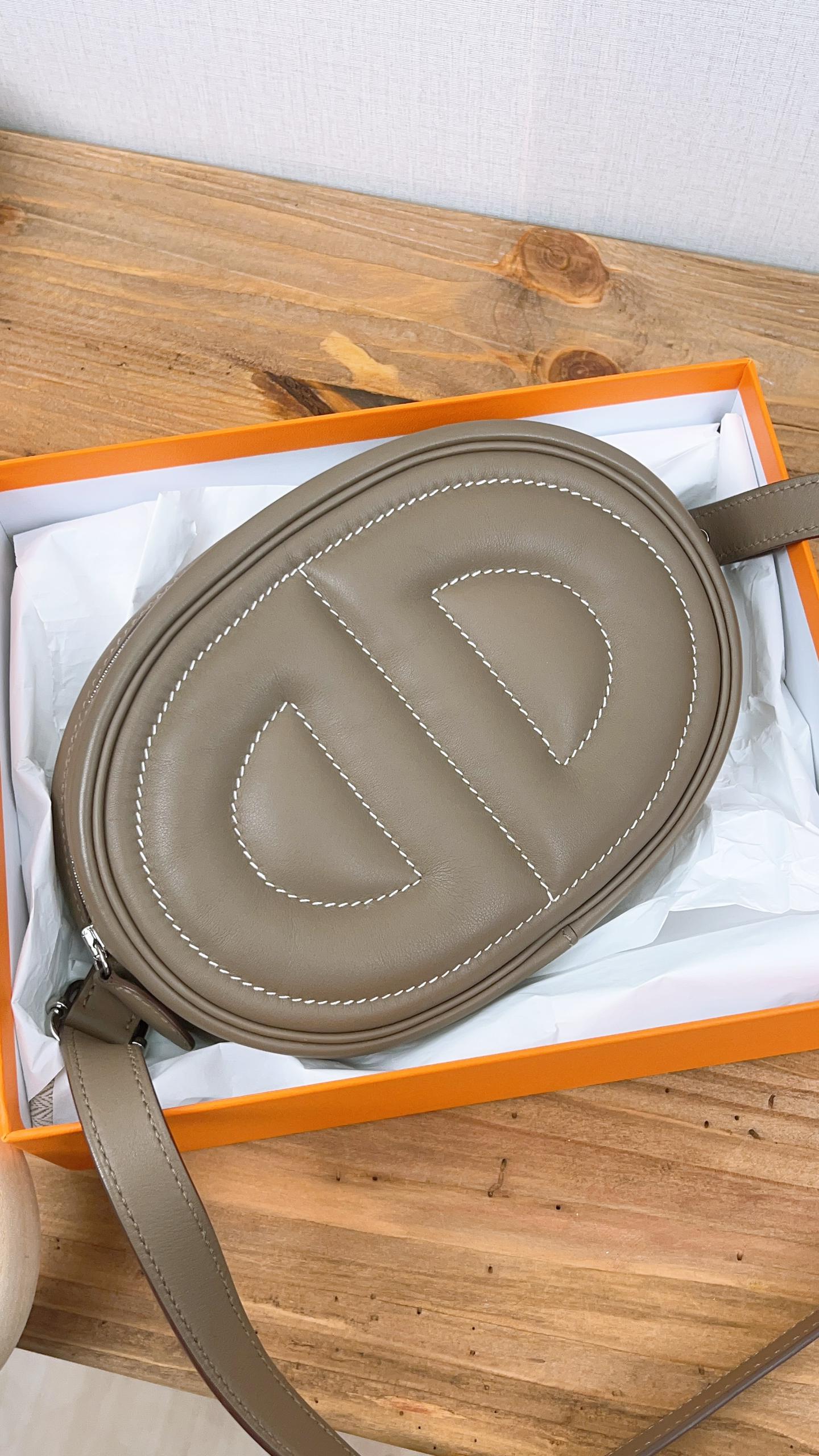 Hermes Etoupe In The Loop Belt Bag (PHW)