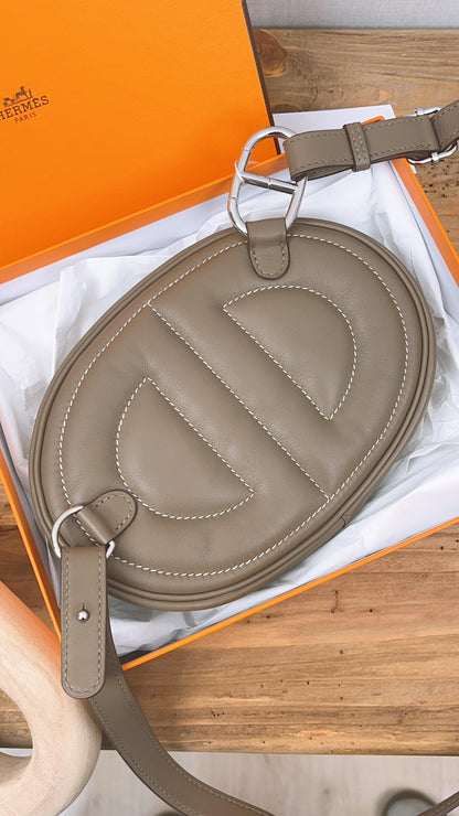 Hermes Etoupe In The Loop Belt Bag (PHW)