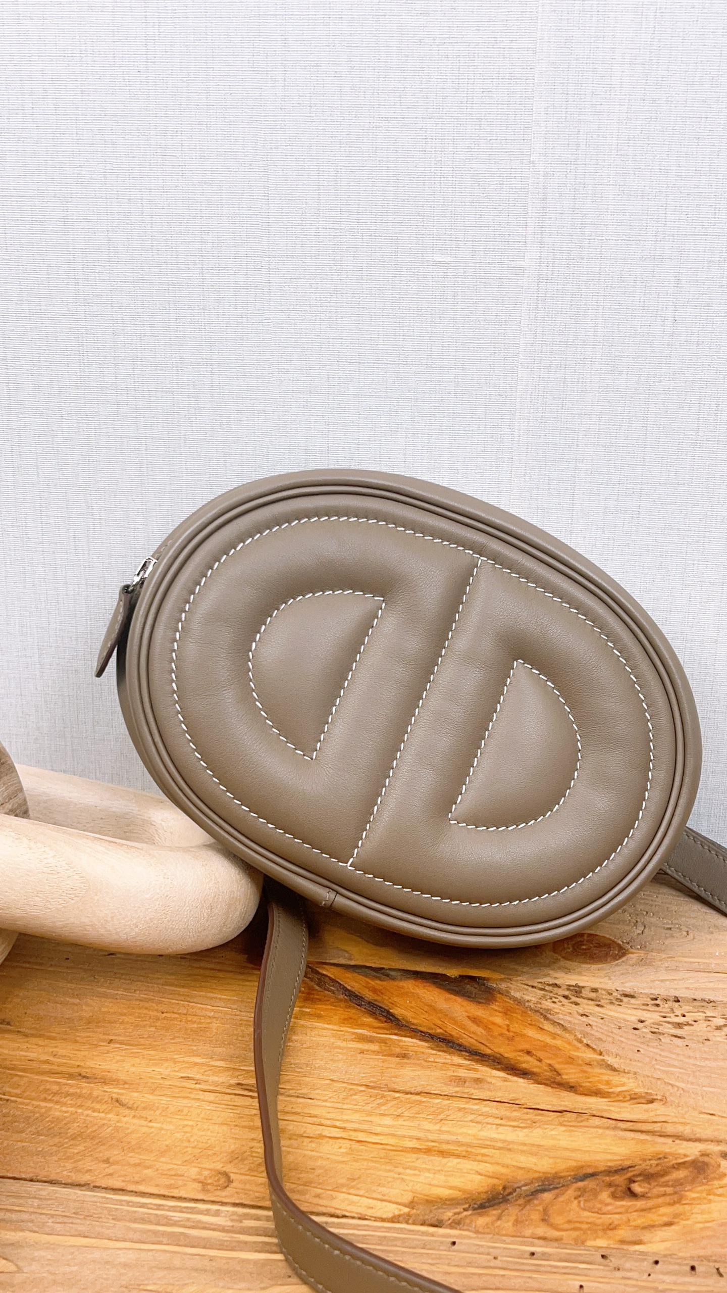 Hermes Etoupe In The Loop Belt Bag (PHW)
