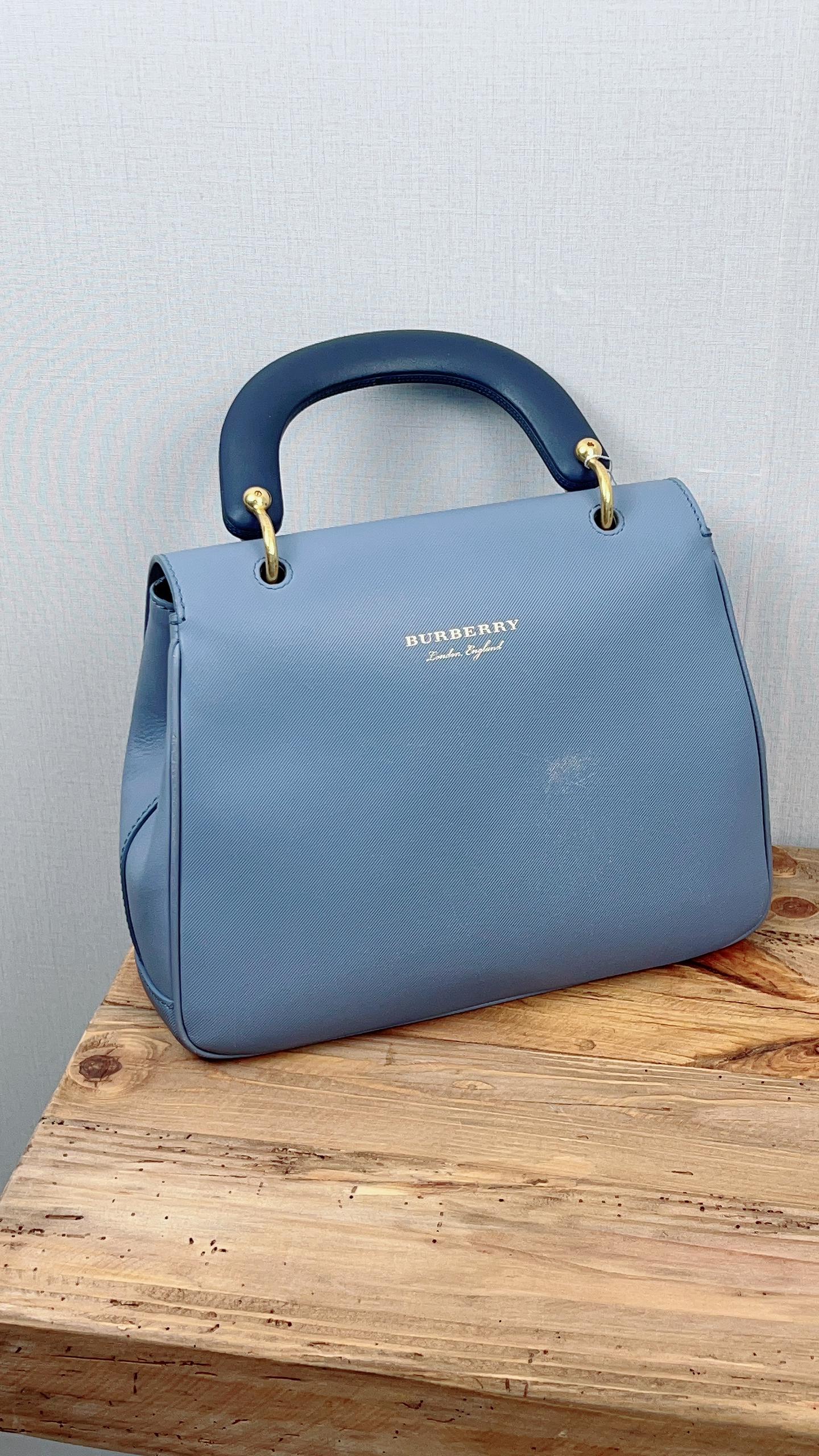 Burberry Medium DK88 Top Handle Bag in Trench Calfskin