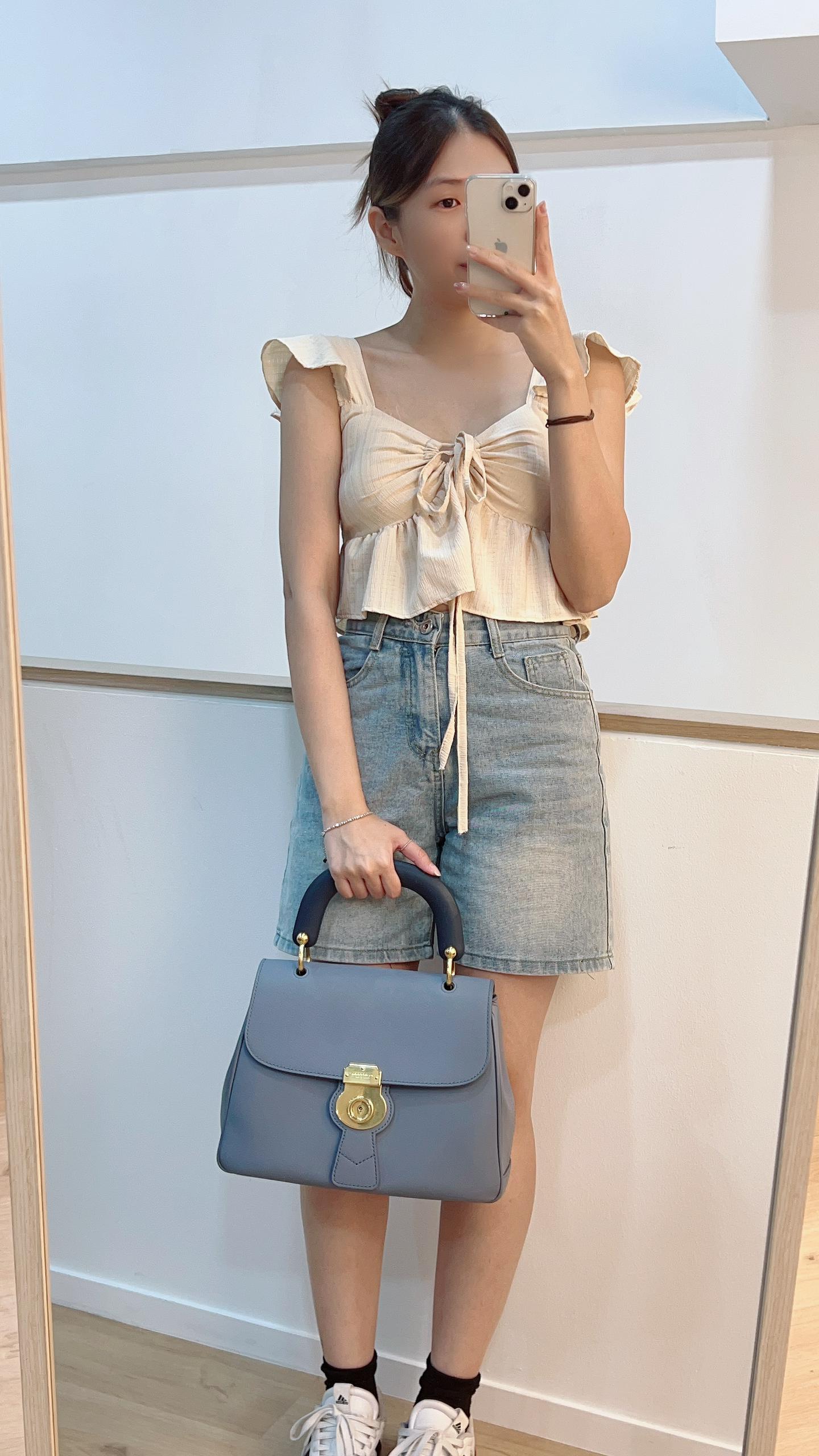 Burberry Medium DK88 Top Handle Bag in Trench Calfskin