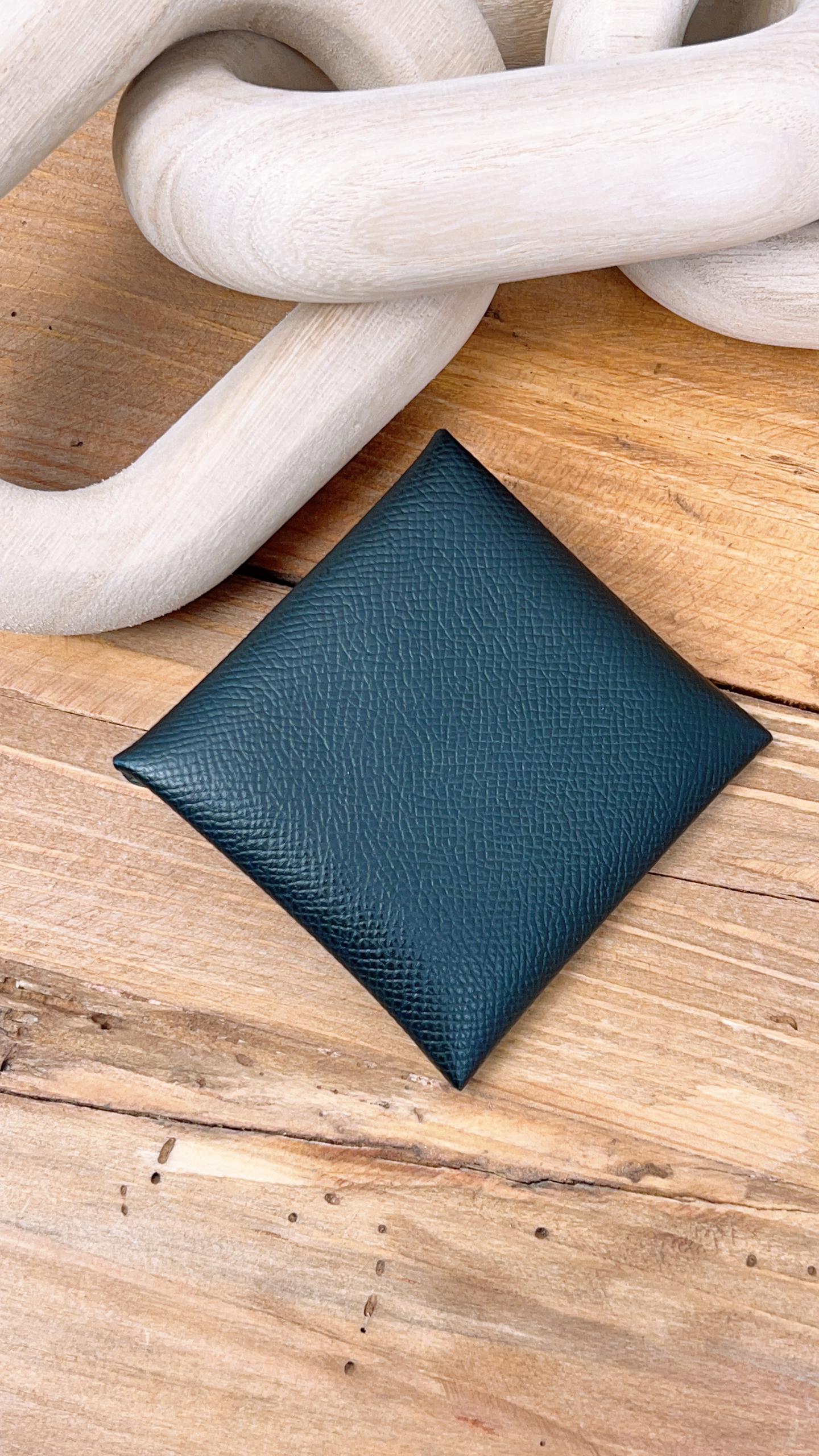 Hermes Black Bastia Change Purse