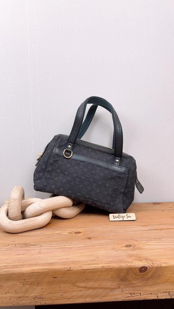 LV Navy Minilin Canvas Josephine PM