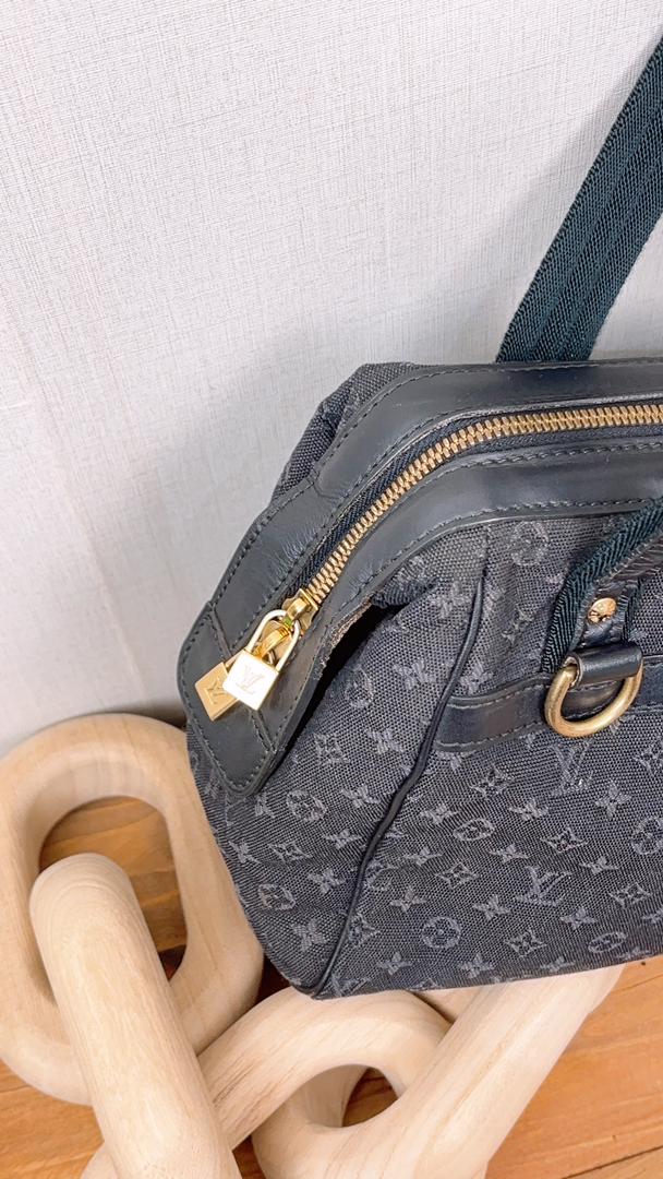 LV Navy Minilin Canvas Josephine PM
