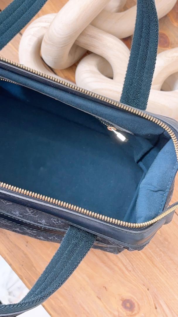 LV Navy Minilin Canvas Josephine PM