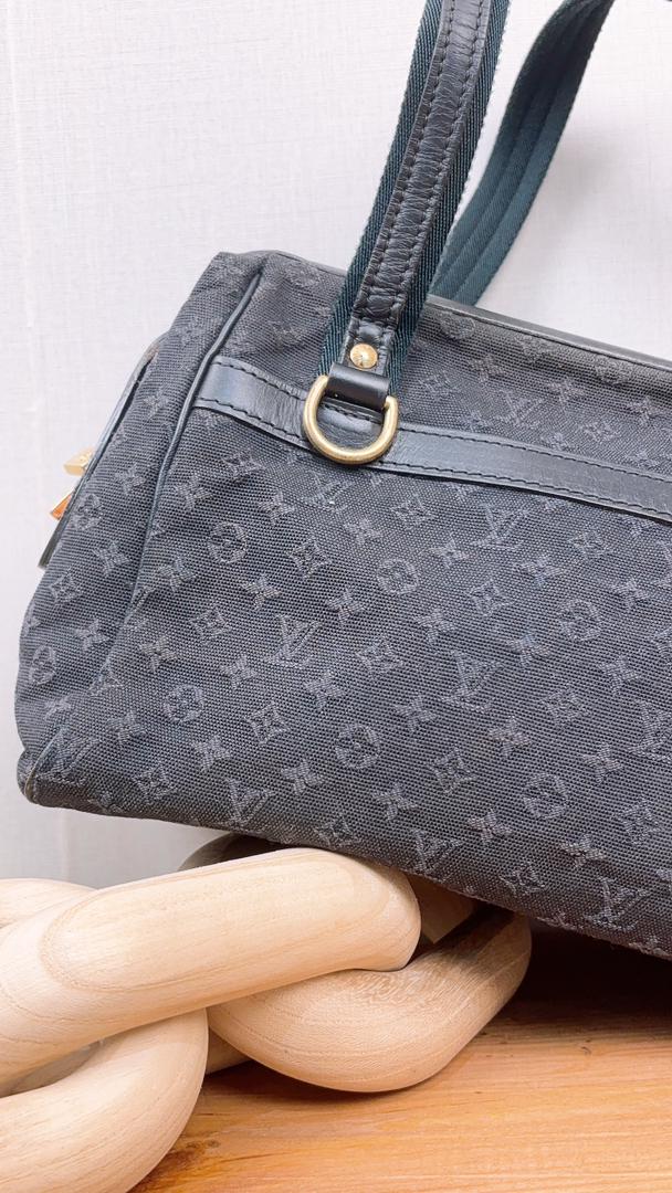 LV Navy Minilin Canvas Josephine PM