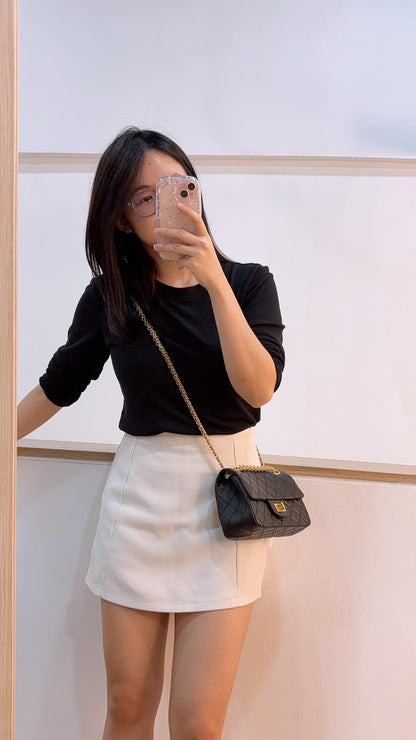 Chanel Black Aged Calfskin Mini 2.55 (GHW)