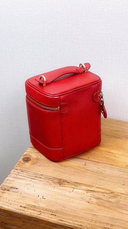 Chanel Red Caviar Vintage Vanity (GHW)