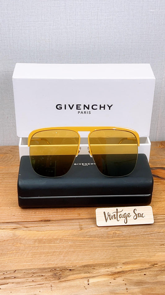 Givenchy GV7173/S Yellow Acetate Square Sunglasses