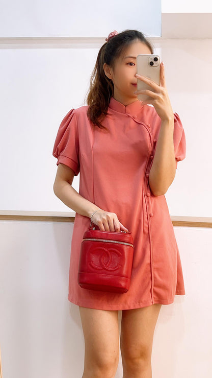Chanel Red Caviar Vintage Vanity (GHW)