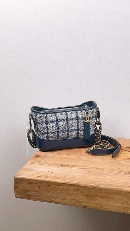 Chanel Small Navy Tweed Gabrielle