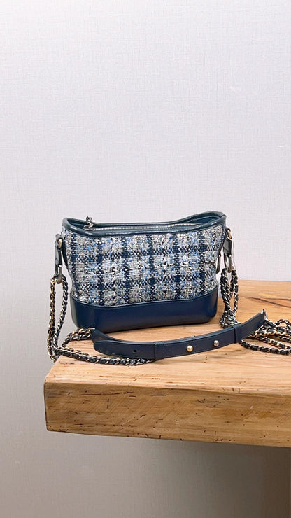 Chanel Small Navy Tweed Gabrielle