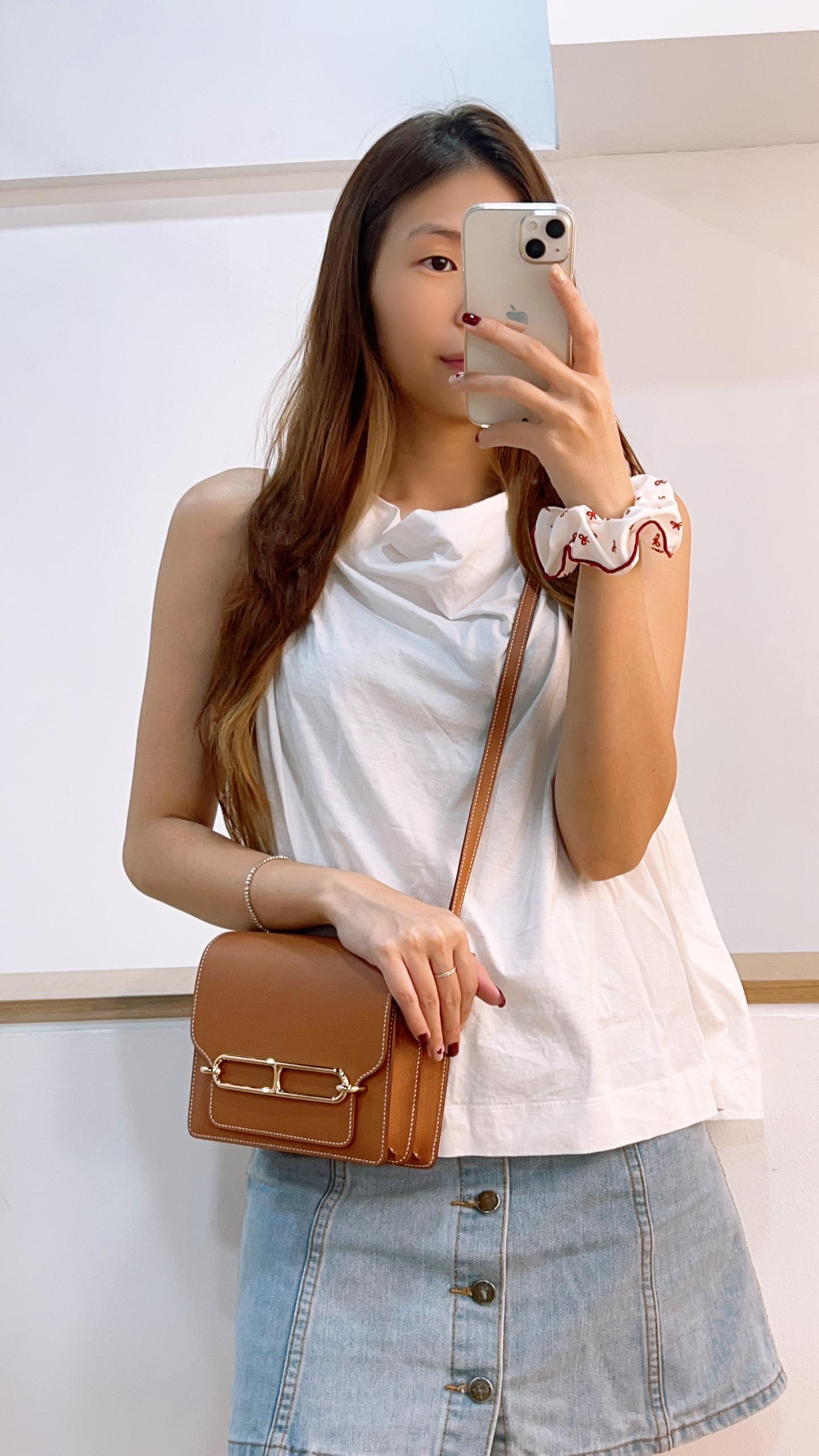 Hermes Gold Evercolour Mini Roulis