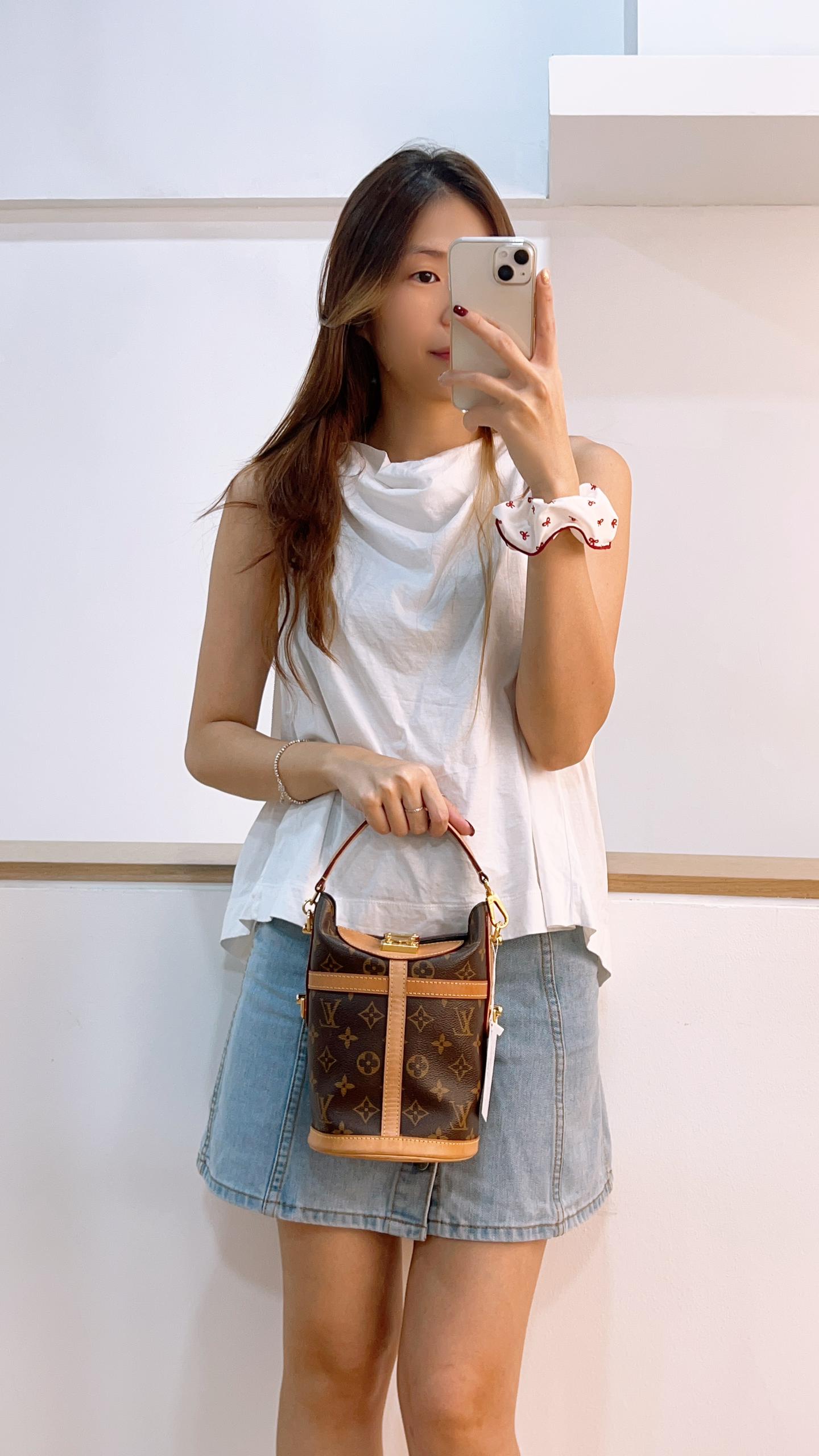 LV Monogram Duffle Bucket Bag