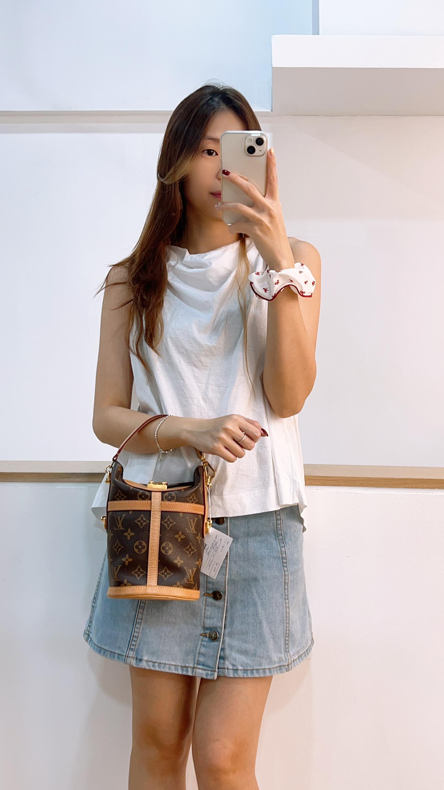 LV Monogram Duffle Bucket Bag