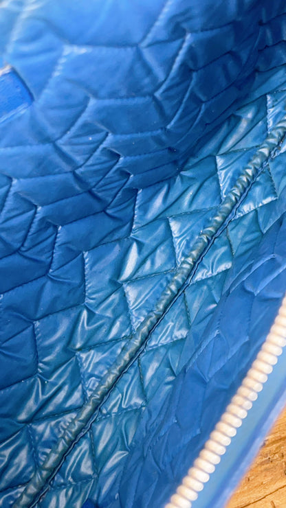Chanel Blue Caviar Chevron Medium O’case (SHW)