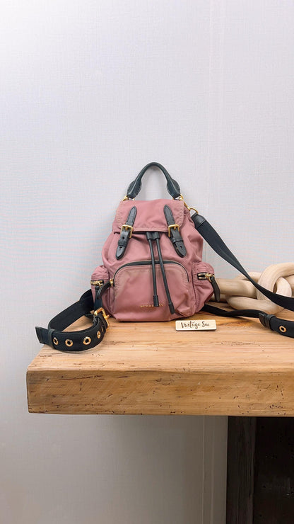 Burberry Pink Nylon Small Ruckrack Backpack