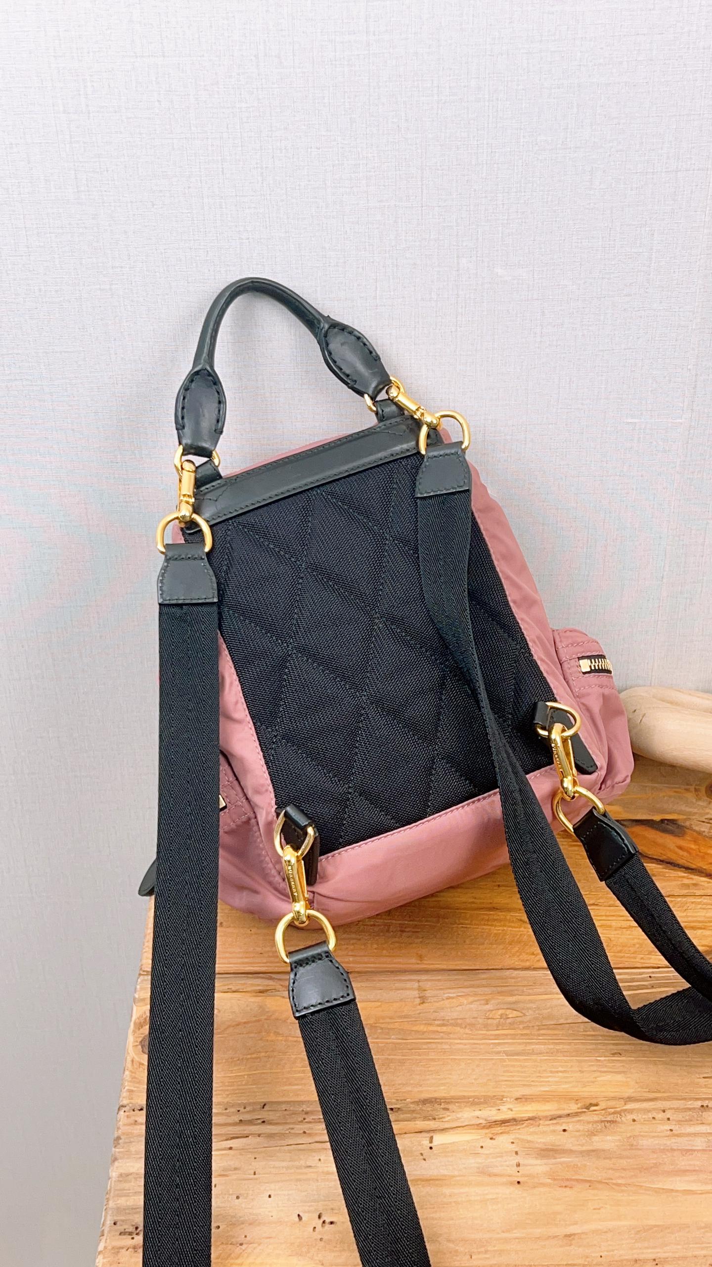 Burberry Pink Nylon Small Ruckrack Backpack