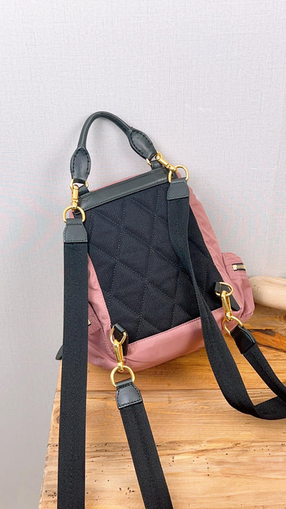 Burberry Pink Nylon Small Ruckrack Backpack