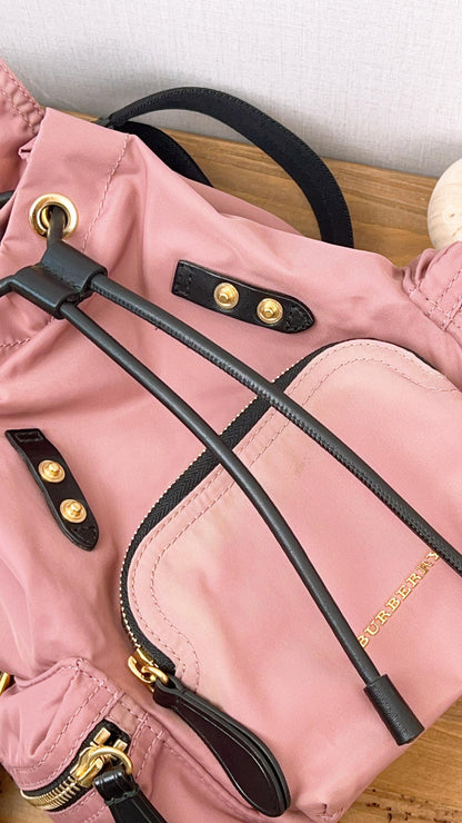 Burberry Pink Nylon Small Ruckrack Backpack