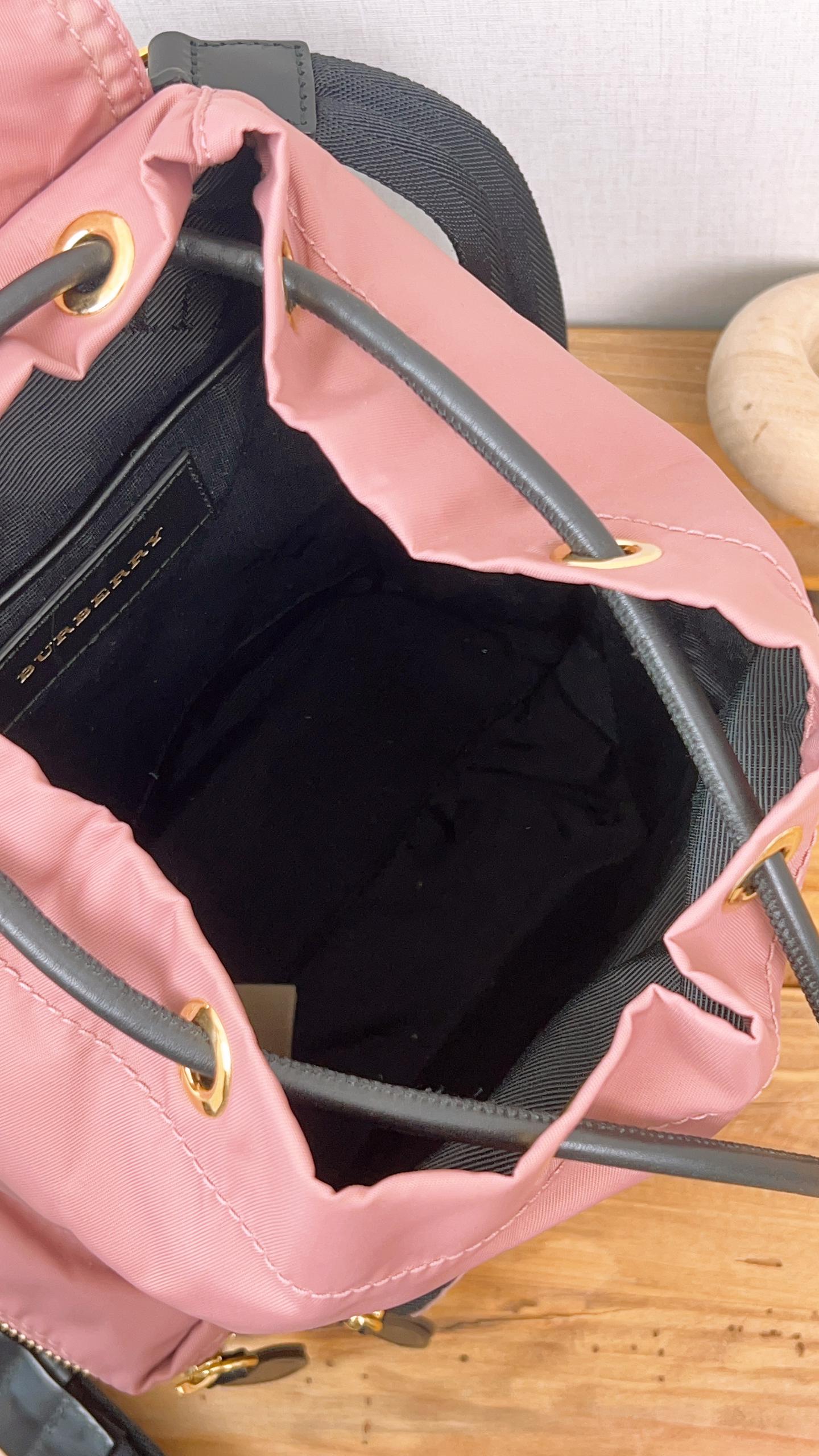 Burberry Pink Nylon Small Ruckrack Backpack
