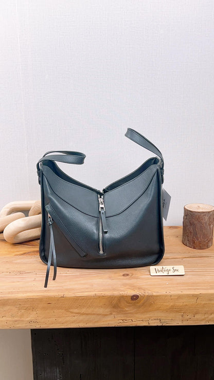 Loewe Black Hammock Small Leather Shoulder Bag