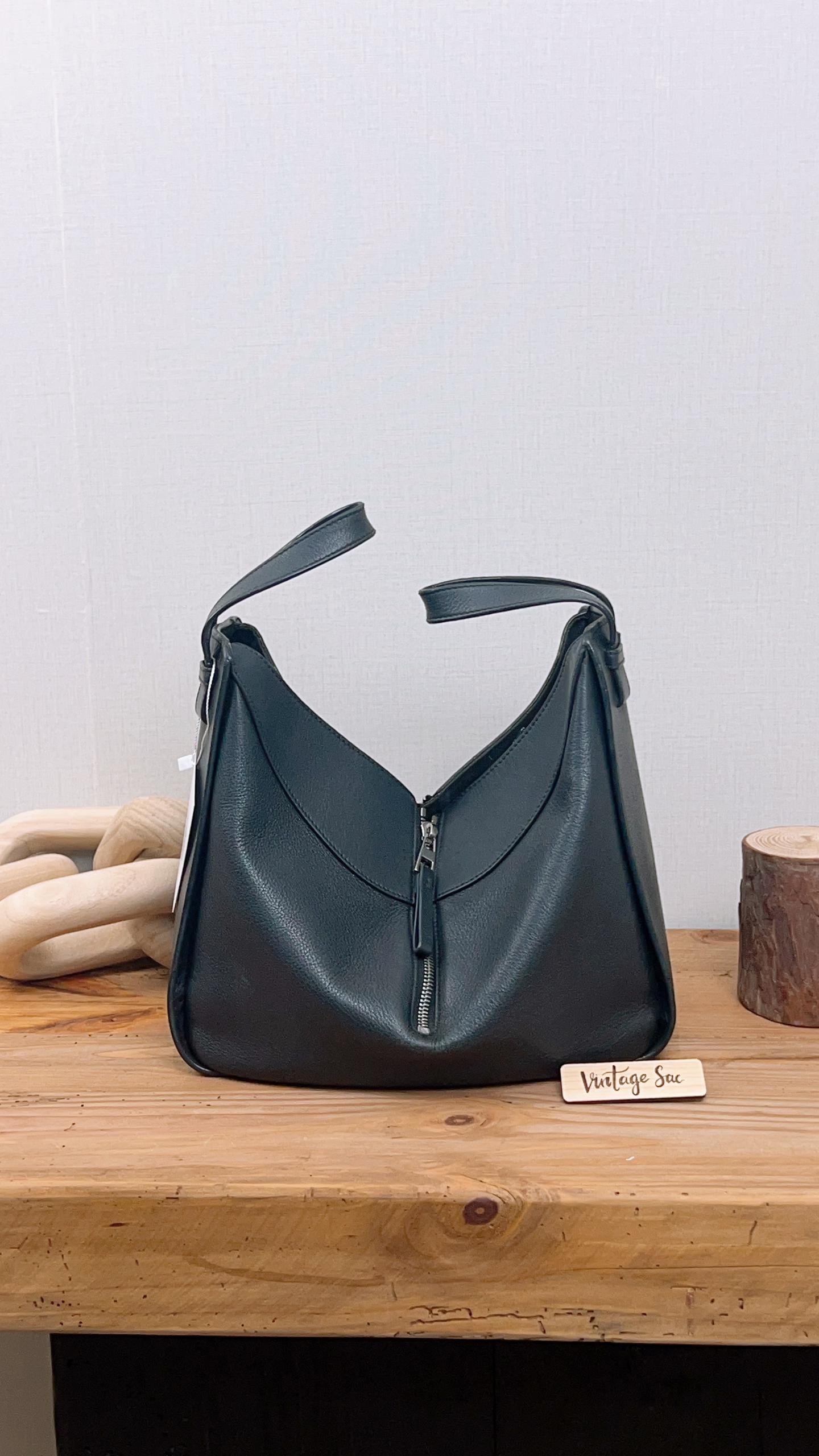 Loewe Black Hammock Small Leather Shoulder Bag