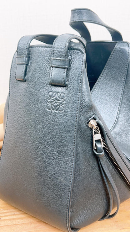 Loewe Black Hammock Small Leather Shoulder Bag