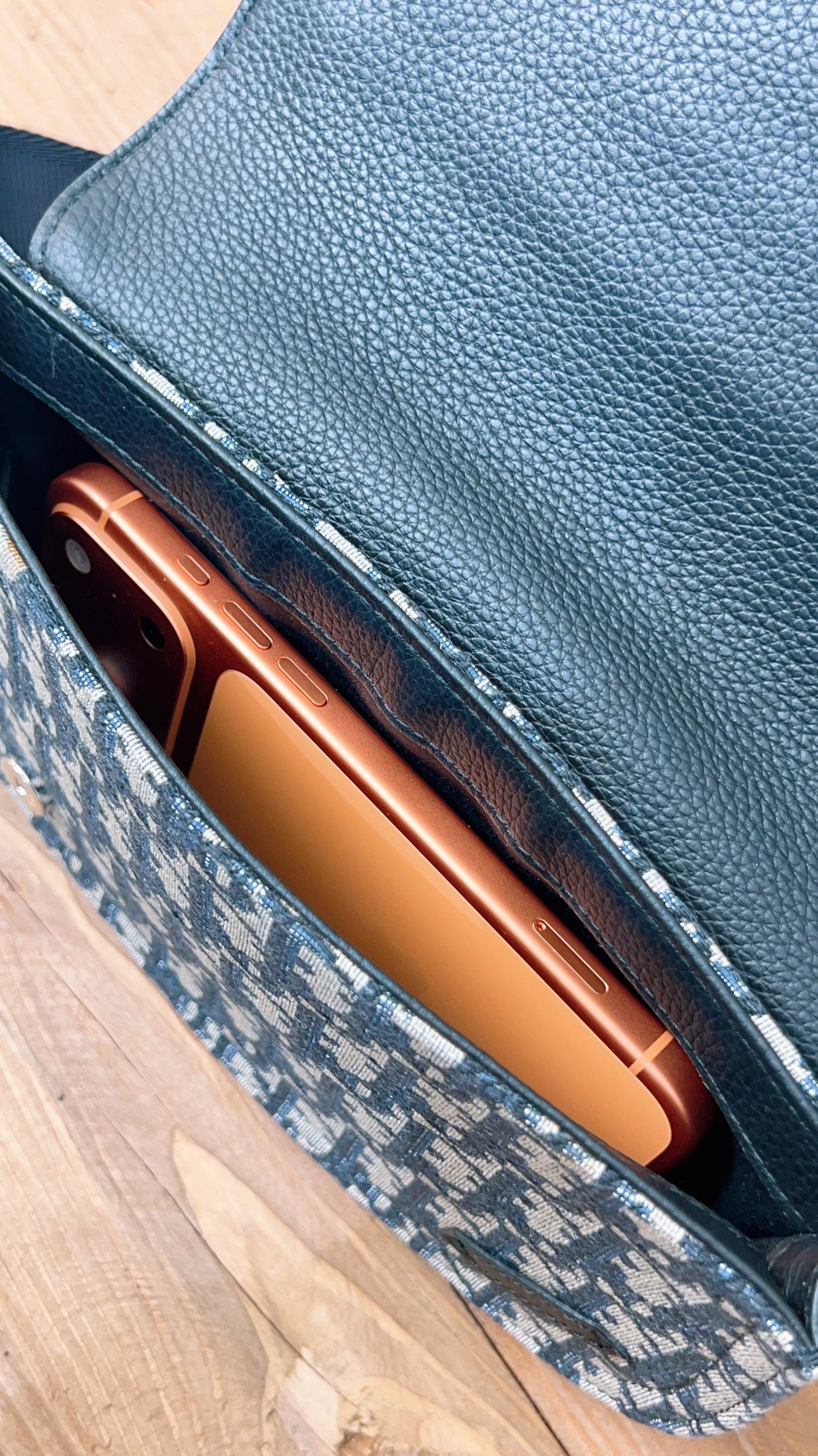 Dior Navy Oblique Men Saddle Pouch