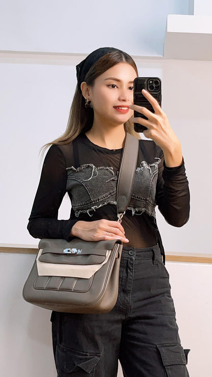 Hermes Etain Berline 28 Swift Leather