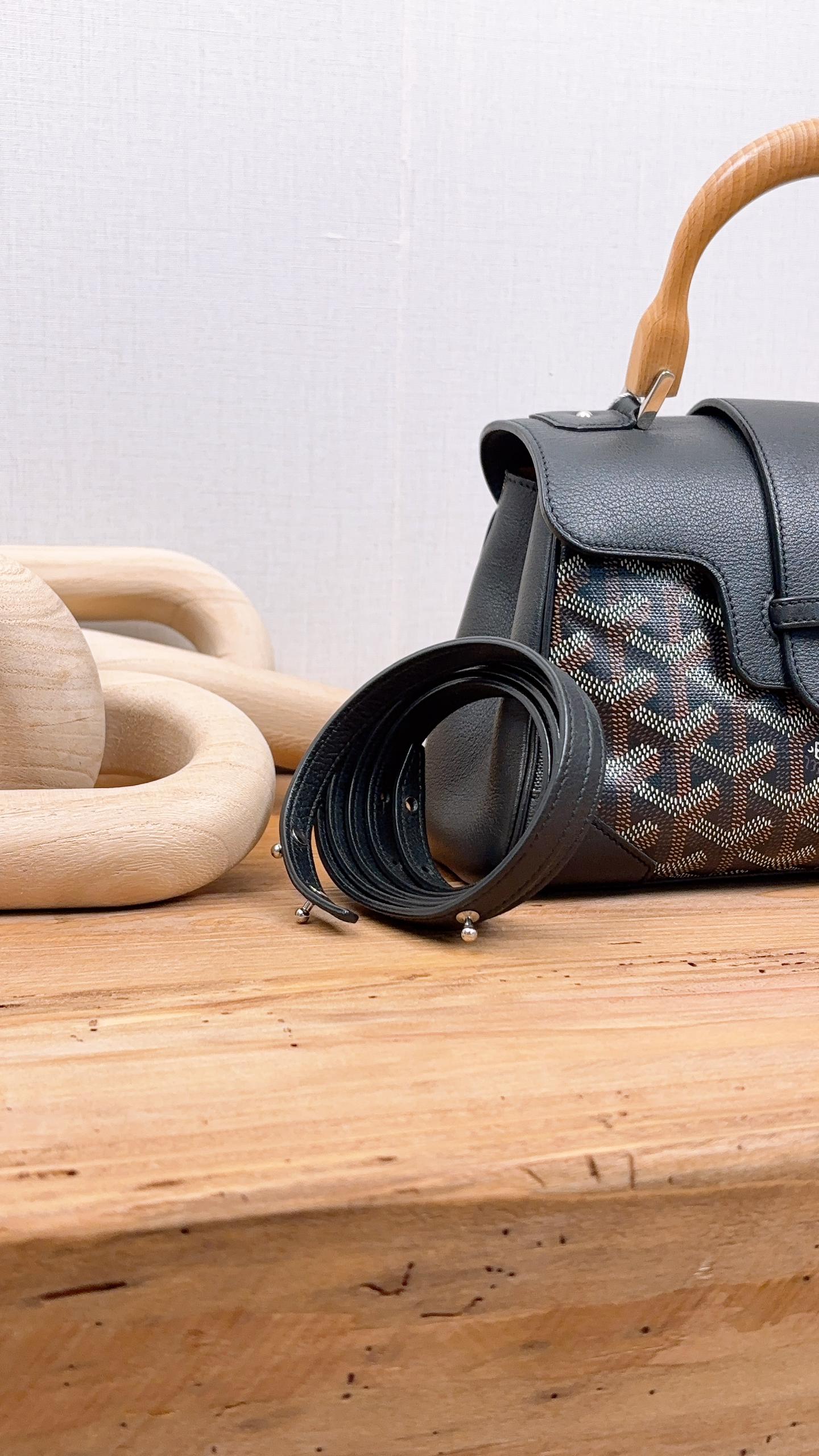 Goyard Black Mini Saigon Bag